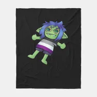 Goblincore Asexual Pride Goblin Classic Fleece Blanket