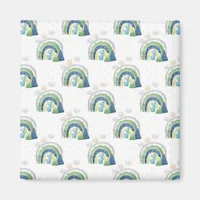 Watercolor Rainbow Pattern Magnet