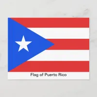 Puerto Rico Flag Postcard