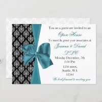 elegant stylish aqua Corporate party Invitation