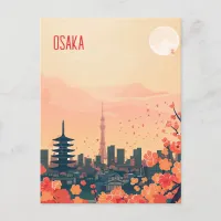 Travel to Osaka Postcard