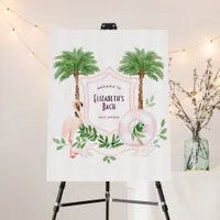 Retro Palm Springs Beach Club Bachelorette Welcome Foam Board