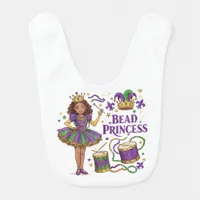 Bead Princess - Mardi Gras Baby Bib