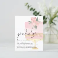 Budget Pink Gold Cake Graduation Party 