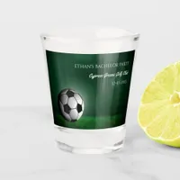 Green Soccer Birthday / Bachelor Party Shot Glass