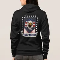 Proudly American Bald Eagle Hoodie