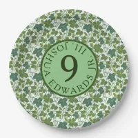 Green Ivy Paper Plates