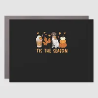 Tis The Season German Shorthaired Dog Fall Pumpkin Car Magnet