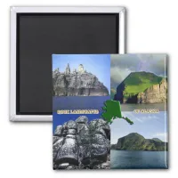 Rock Landscapes of Alaska Collage Magnet