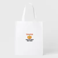Halloween Trumpkin – Funny Pumpkin Graphic for Hal Grocery Bag