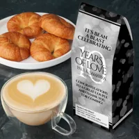 Elegant 10th Tin Wedding Anniversary Celebration Roasted Coffee
