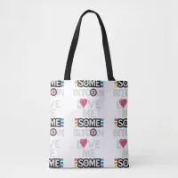 "Love some Bitcoin" White Totebag Tote Bag