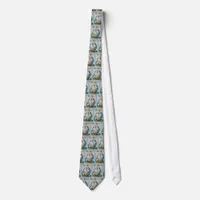 Vintage Easter White Rabbits and Baby Chick. ZSSG Tie