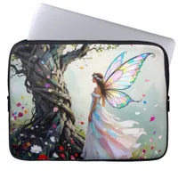 Fairy and Magical Vine Wrapped Tree Laptop Sleeve