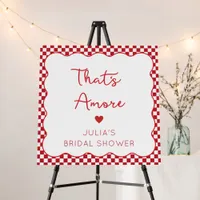 "That's Amore" Italian Bridal Shower Welcome Sign