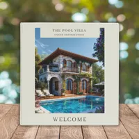 Vacation Rental Guest Welcome Information Photo 3 Ring Binder