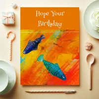 Funny Fishing Birthday Card