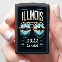 Windy City Lights - Illinois 20XX Zippo Lighter