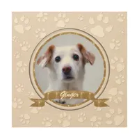 Gold and Sand Pet Memorial Wood Wall Art