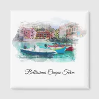 ** Art AP12 Italy Italian Language Cinque Terre Magnet