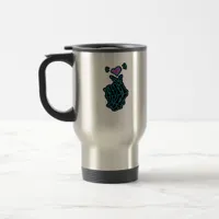 Skeleton Hands Forming A Heart Gentle Expression Travel Mug