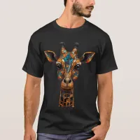 Giraffa Mosaic Stained Glass  T-Shirt