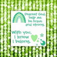 Christian Prayer for kids Green | Poster
