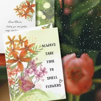 Watercolor Floral  Magic Get Well Motivational Card