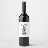 Skeleton Heart Till Death Do Us Part Wine Label