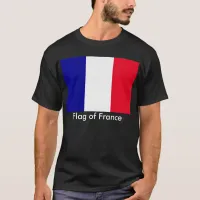 Flag of France Unisex Basic Dark T-Shirt