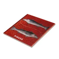 Pisces the Fish Zodiac Sign Birthday Party Ceramic Tile