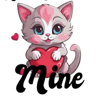 Now You're Mine Adorable Valentine Kitten T-Shirt