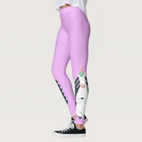 Unicorn in Yoga Pose Leggings