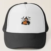 Halloween Spooky Pumpkin Trucker Hat