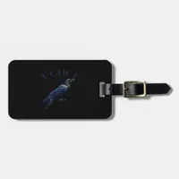 Crow, F-Caw-F Funny Bird Creative Casual Luggage Tag