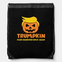 Trumpkin Make Halloween Great Again Jack O Lantern Drawstring Bag