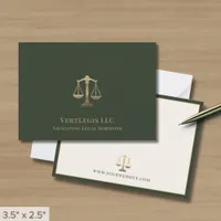 Simple Professiona Attorney Lawyer Legal Note Card