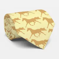 Palomino Horse Cream and Tan Pattern Neck Tie