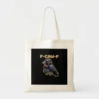F-Caw-F Gaming Raven With Headphones - Edgy Stream Tote Bag
