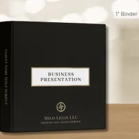 Professional Black Presentation Binder