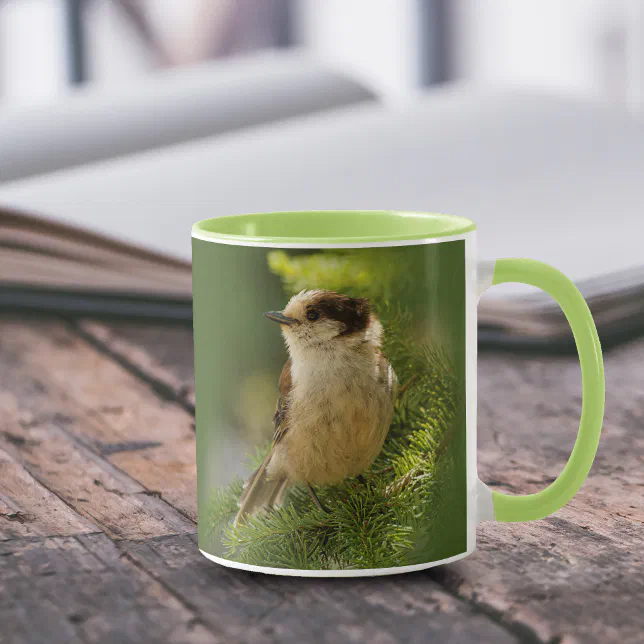 Profile of a Cute Grey Jay / Whiskeyjack Mug