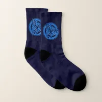 Azure Symphony: The Electric Triad Socks