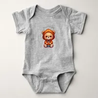 Cute Teddy Bear Cartoon Baby Bodysuit