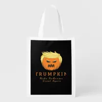 Trumpkin Make Halloween Great Again – Creepy Funny Grocery Bag