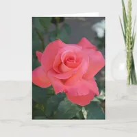 Pretty Pink Rose Card