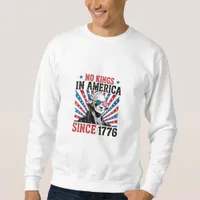 George Washington Protest Sign No Kings In America Sweatshirt