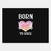 Skeleton Hands Heart Graphic Minimal Style Sign