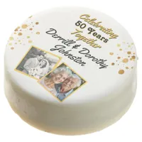 Black and Gold Balloons 50th Anniversary Chocolate Covered Oreo
