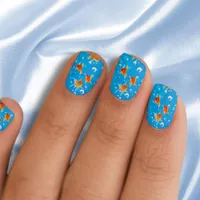 Aquatic Elegance – Goldfish Bliss Minx Nail Art