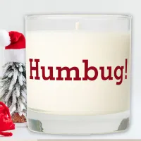 Funny Christmas Humbug Scented Candle